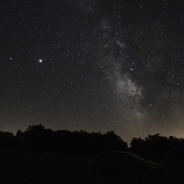 La voûte céleste, nuit étoilée dans le Triangle Noir des Causses du Quercy