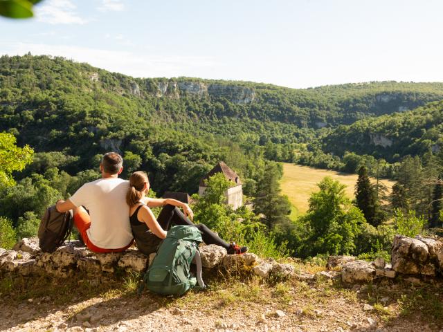 Randonnée sur les hauteurs de la vallée du Célé