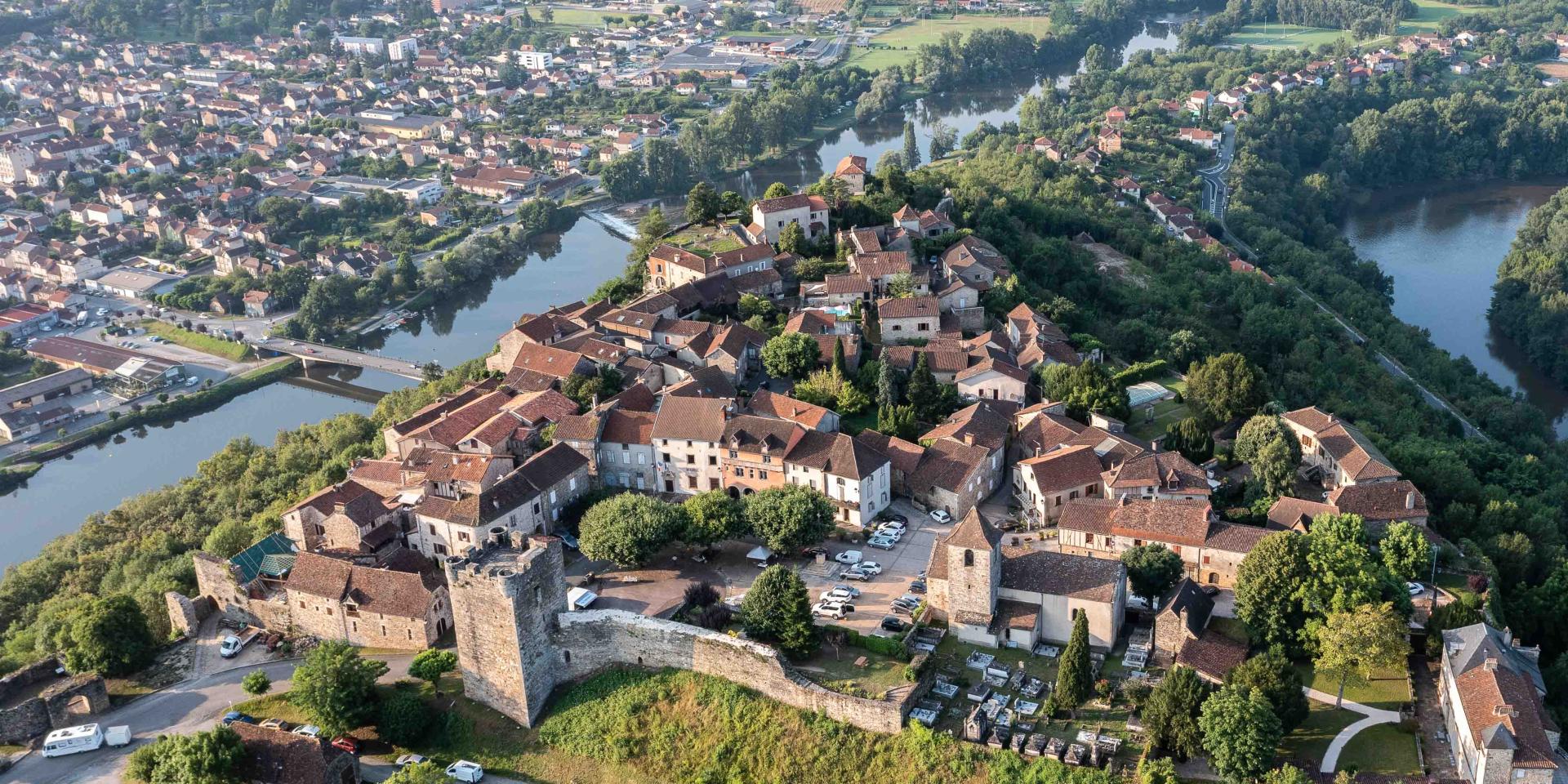 Capdenac-le-Haut et la vallée du Lot