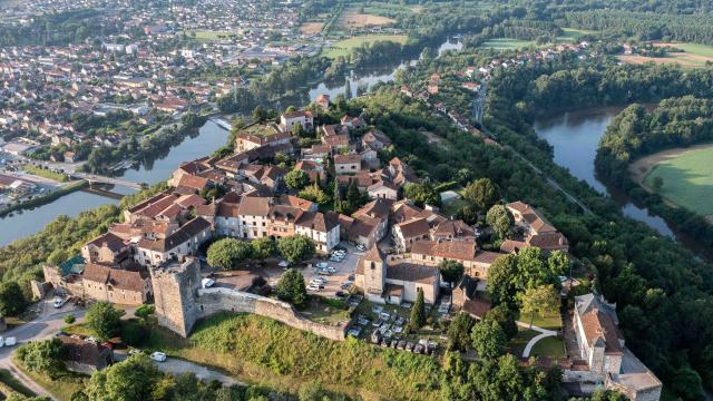 Drone view of Capdenac-le-Haut
