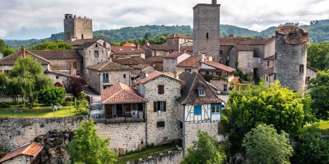 Aerial view of Cardaillac