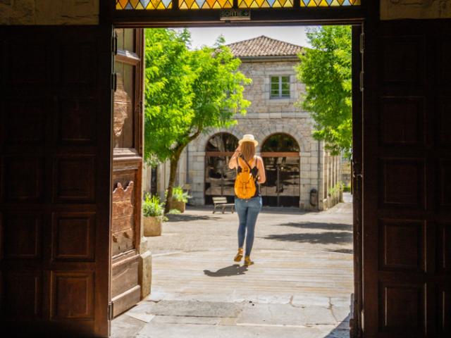 Church door Cajarc