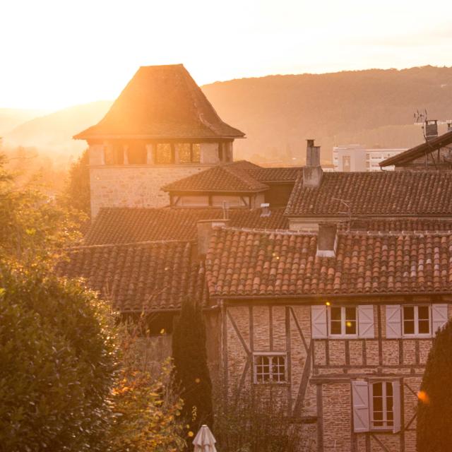 Coucher de soleil sur Figeac