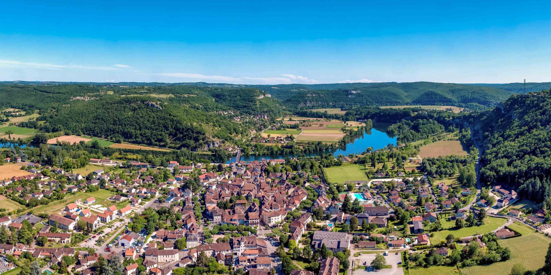 CAJARC vu du ciel