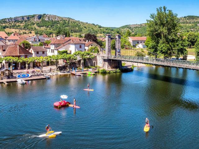 Bridge and small port Cajarc
