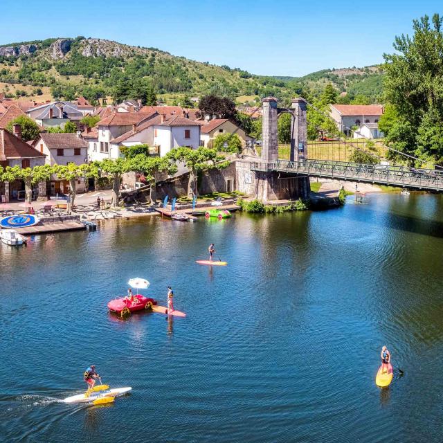 Bridge and small port Cajarc