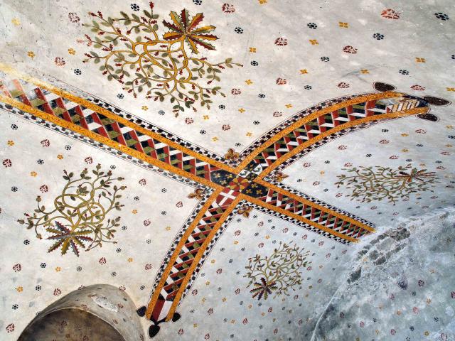Medieval painted ceiling