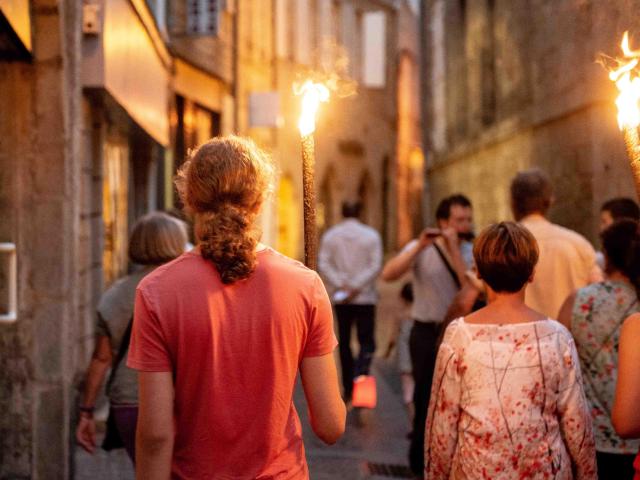 Visite guidée nocturne de Figeac