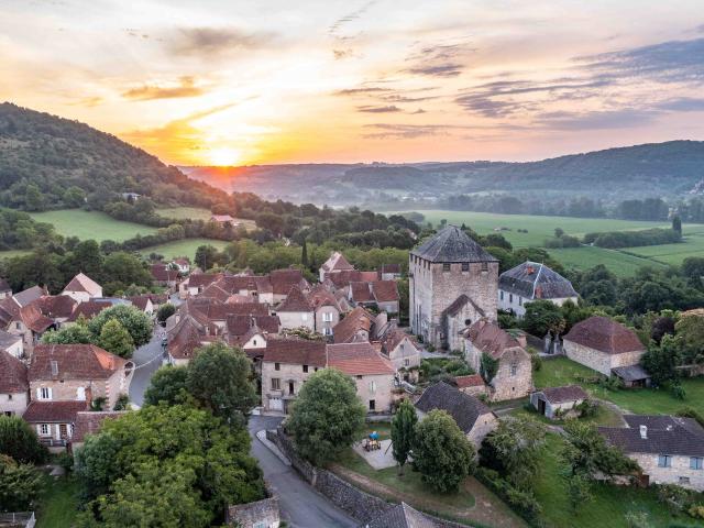 Coucher de soleil à Saint-Pierre-Toirac