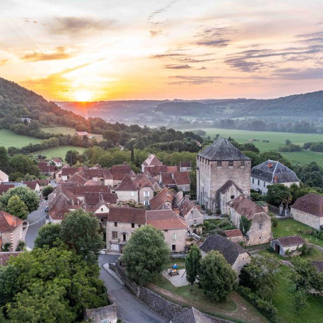 Coucher de soleil à Saint-Pierre-Toirac