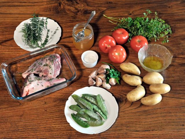 Agneau et petits légumes