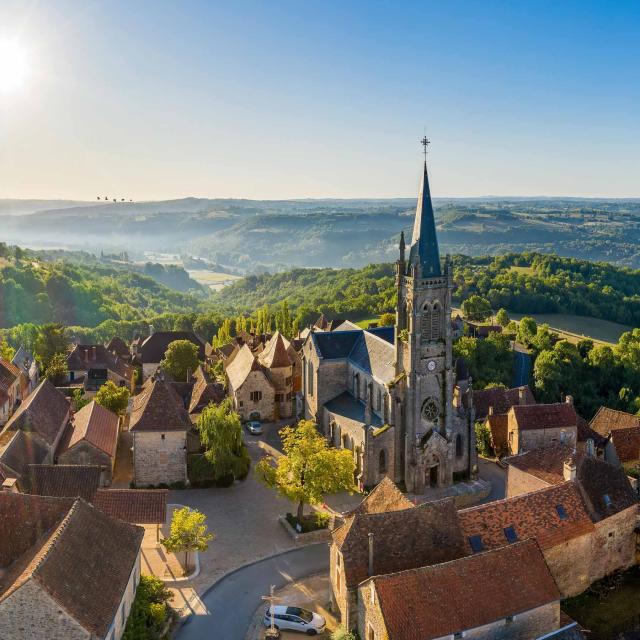 Faycelles vue du ciel