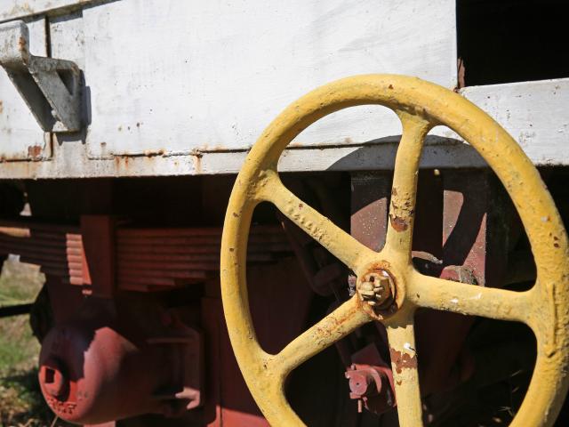 Détail d'un engin ferroviaire