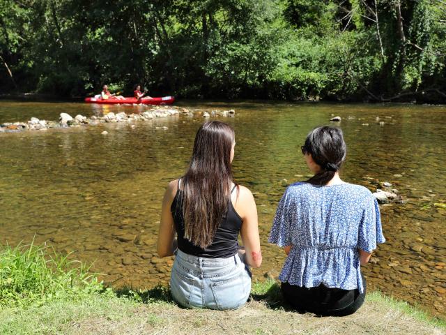 Feet in the water at Marcilhac sur Célé