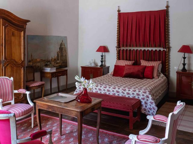 Lit Chambre D'hôtes Château de Larnagol