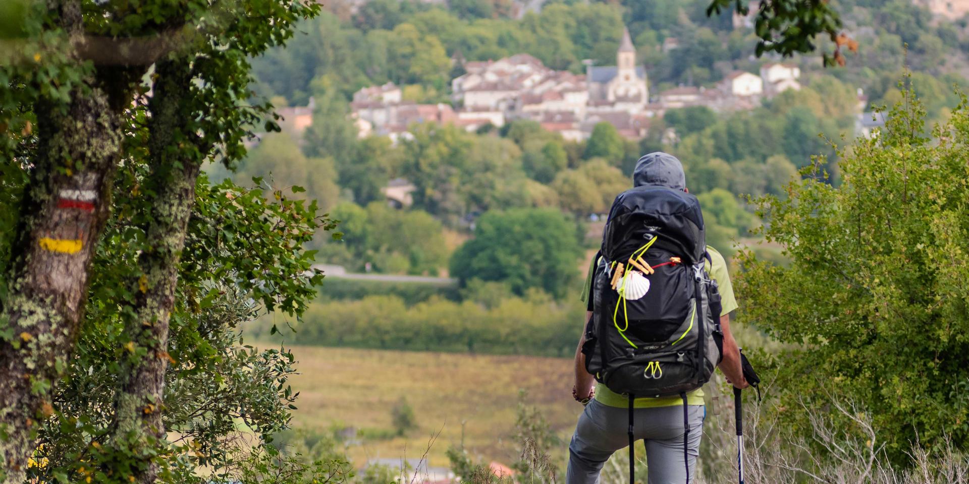 Pélerin Sur Le Chemin De Saint Jacques
