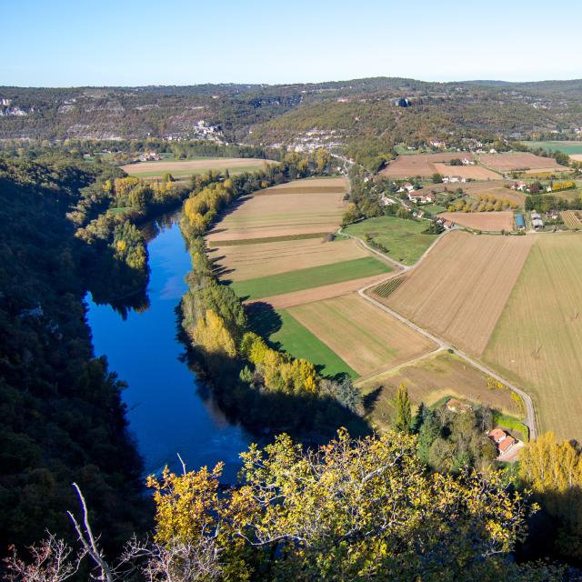 River Lot and fields of Montbrun