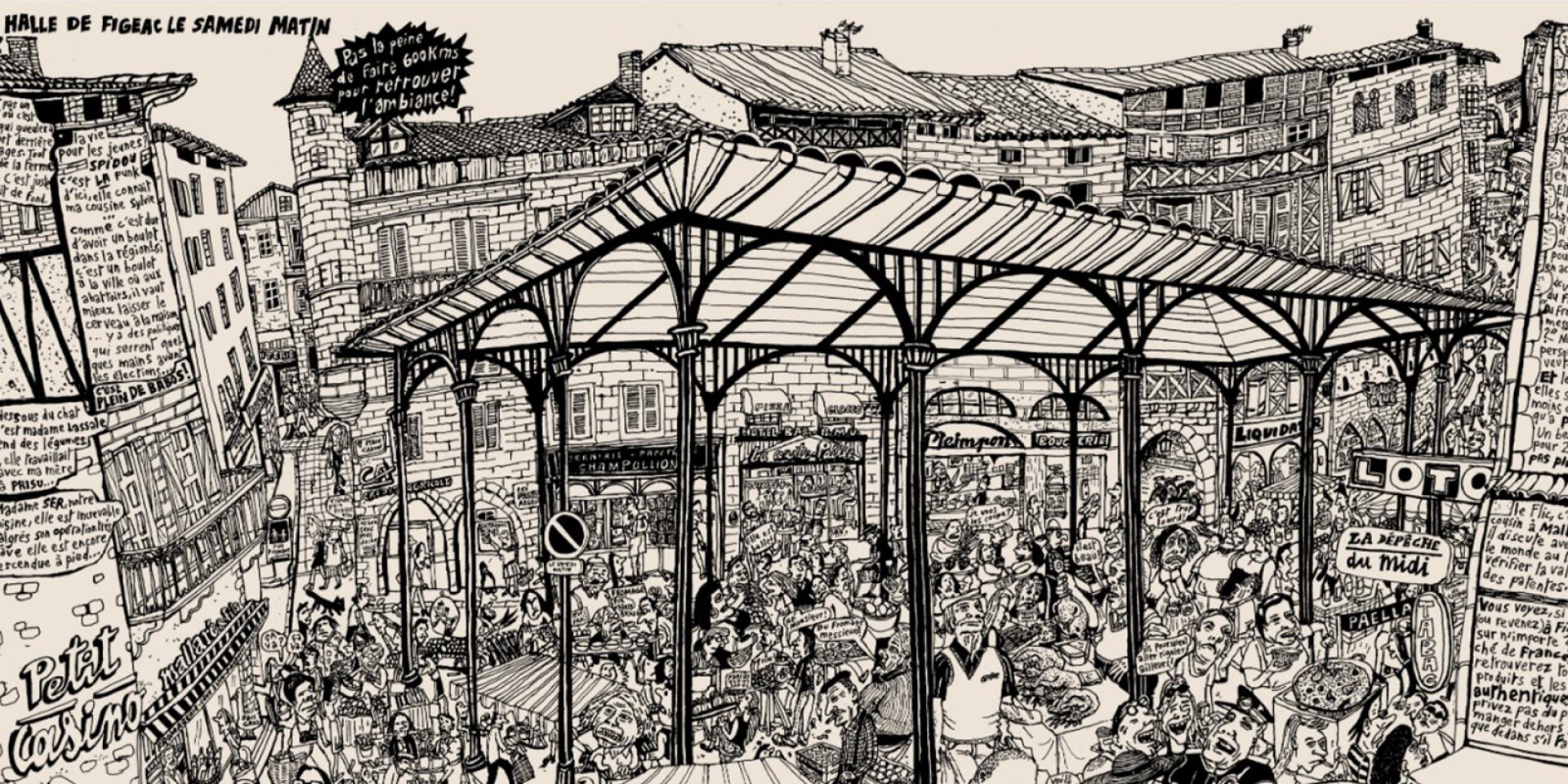 La halle de Figeac par Lolmède