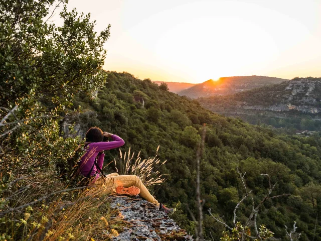 The Célé valley in the rising sun