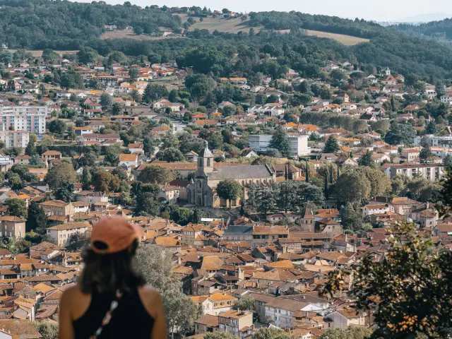 Magnifique vue sur la ville de Figeac