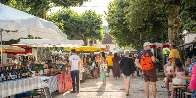 At the market in Marcilhac-sur-Célé